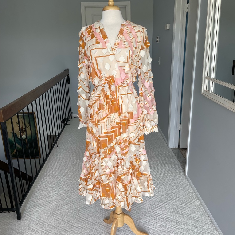 NWOT Lavender Brown Dress